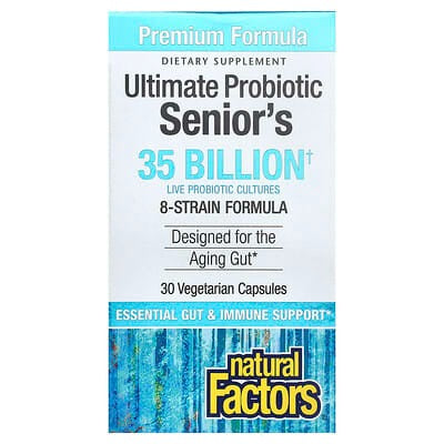 Natural Factors, Ultimate Probiotic, Senior's, 35 Billion CFU, 30 Vegetarian Capsules