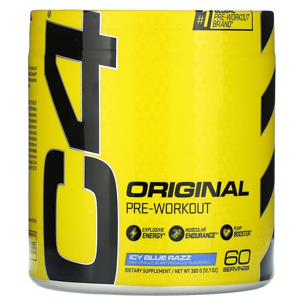 Cellucor, C4 Original, Pre-Workout, Icy Blue Razz, 12.7 oz (360 g)