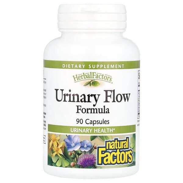 Natural Factors, Herbal Factors, Urinary Flow Formula, 90 Capsules