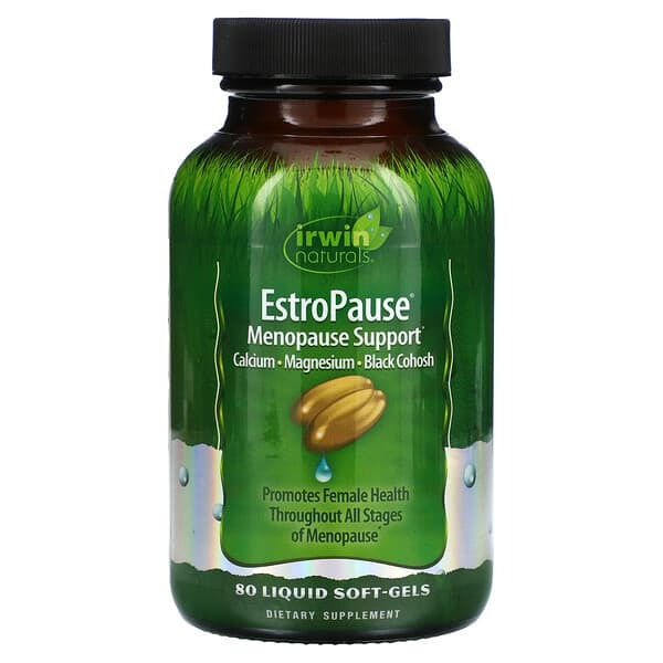 EstroPause, Menopause Support, 80 Liquid Soft-Gels, Irwin Naturals,