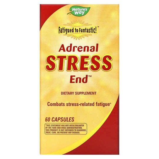 Nature’s Way, Adrenal Stress End Raw Adrenal, 60 Capsules
