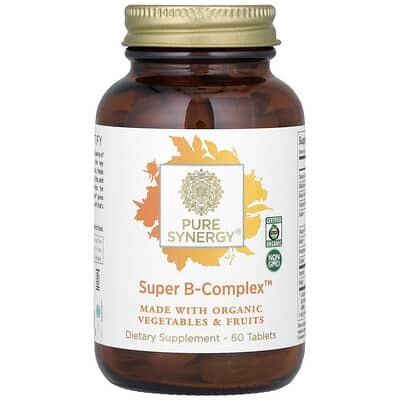 Pure Synergy, Super B-Complex, 60 Tablets