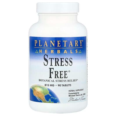 Planetary Herbals, Stress Free, 90 Tablets, ashwagandha root