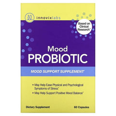 InnovixLabs Mood Probiotic, Mood Support Supplement, 60 Capsules