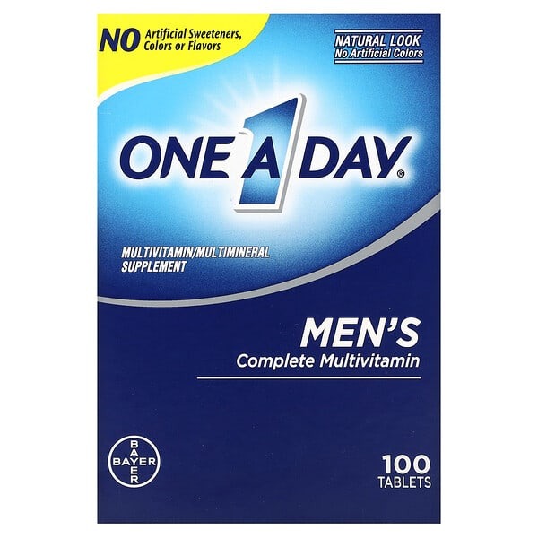 one a day men, Complete Multivitamin, 100 Tablets