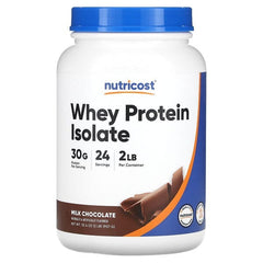 Nutricost Whey Protein Isolate, Milk Chocolate, 2 lb (907 g)