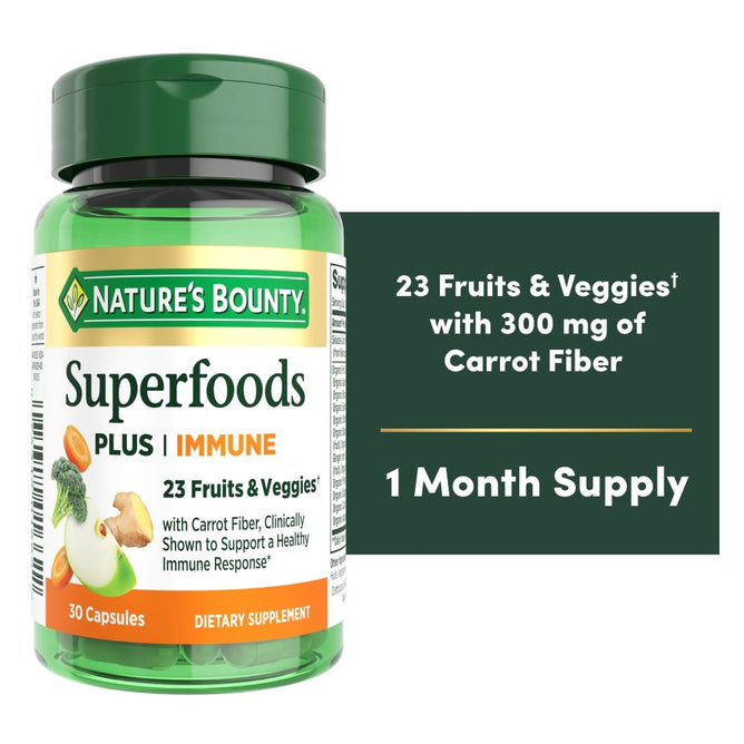 Nature’s Bounty Superfoods Plus Immune, 23 Fruits and Vegetables, Immune Support Supplement