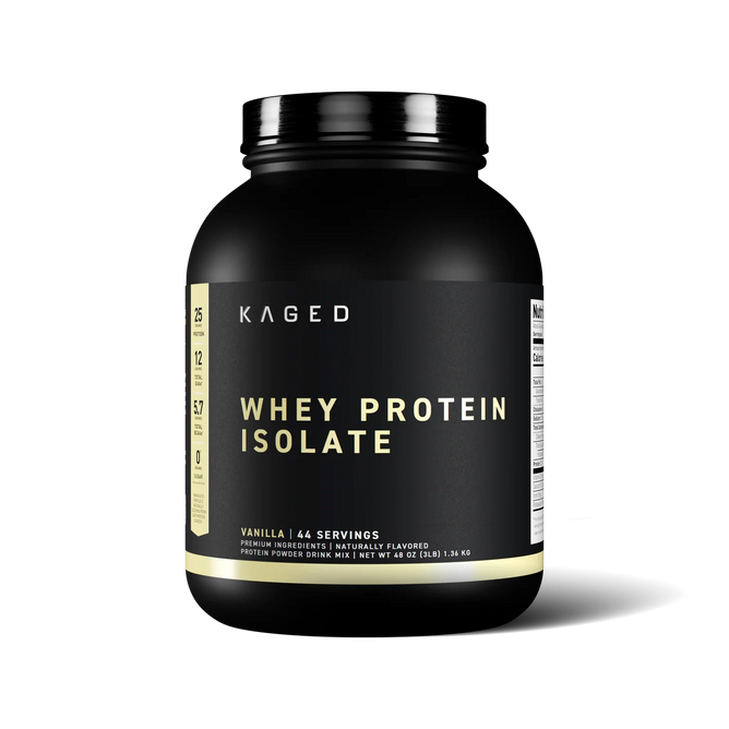 Kaged Muscle Whey Protein Isolate, Vanilla, 3 lb (1.36 kg), kaged whey protein isolate