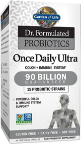 dr formulated probiotics 90 billion, Once Daily Ultra - 30 Vegetarian Capsules, Garden of Life