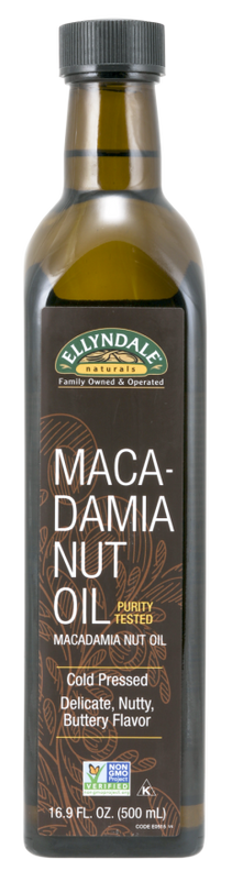 Macadamia Nut Cooking Oil in Glass Bottle