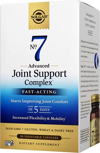 Solgar No. 7, Advanced Joint Support Complex, 90 Vegetable Capsules, no 7 solgar