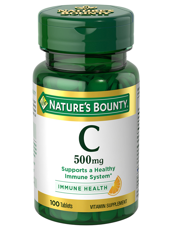natures bounty vitamin c, 500mg, vitamin c by nature’s bounty, for Immune Health Support 100 tablet