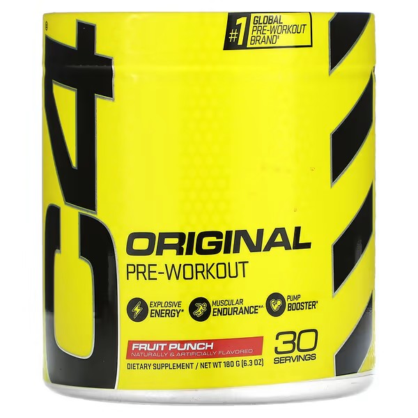 C4 -Cellucor, C4 Original, Pre-Workout, Fruit Punch, 6.3 oz