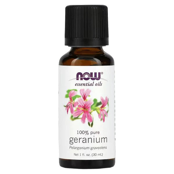 NOW Foods, Essential Oils, Geranium, 1 fl oz (30 ml), now essential oils
