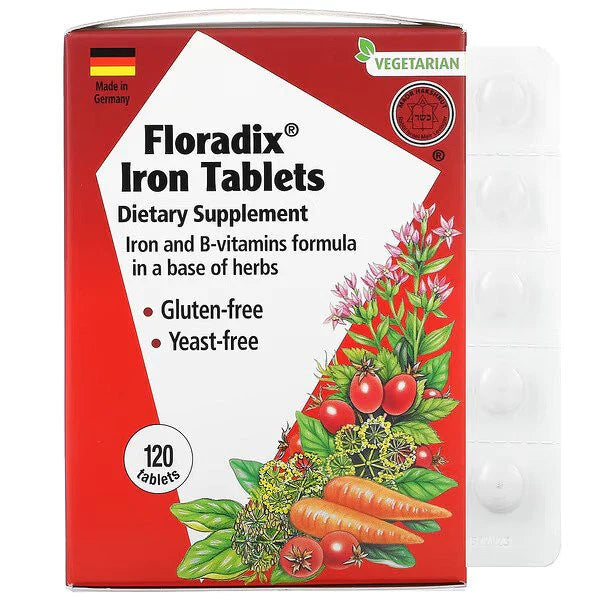 floradix iron,  Gaia Herbs, 120 Tablets
