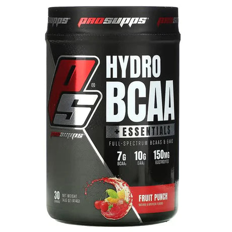 prosupps hydro bcaa, +Essentials, Fruit Punch, 14.6 oz (414 g)