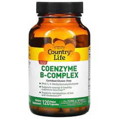 Country Life Coenzyme B Complex, 120 Vegan Capsules