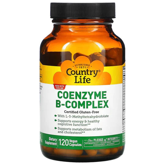 Country Life Coenzyme B Complex, 120 Vegan Capsules