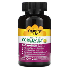 Country Life Core Daily-1 Multivitamin for Women, 60 Tablets