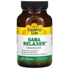 Country Life, GABA Relaxer, 90 Tablets