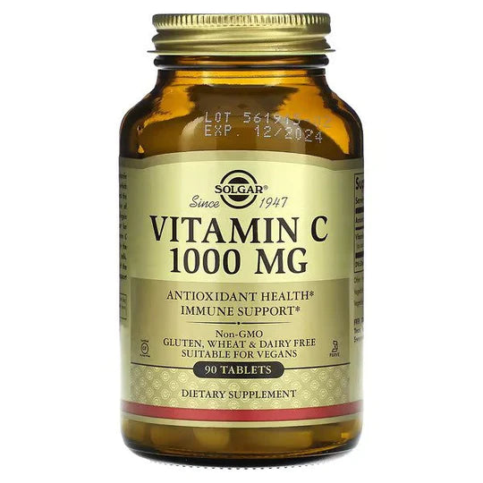 Solgar Vitamin C, 1,000 mg, 90 Tablets