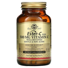 Solgar Ester C, Plus, Vitamin C, 500 mg, 100 Vegetable Capsules