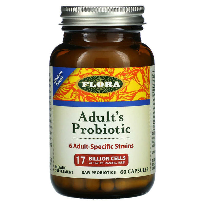 Flora Adult’s Probiotic, 17 Billion Cells 60 Capsules