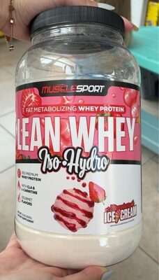 LEAN WHEY Iso-Hydro Strawberry Ice Cream – MUSCLESPORT