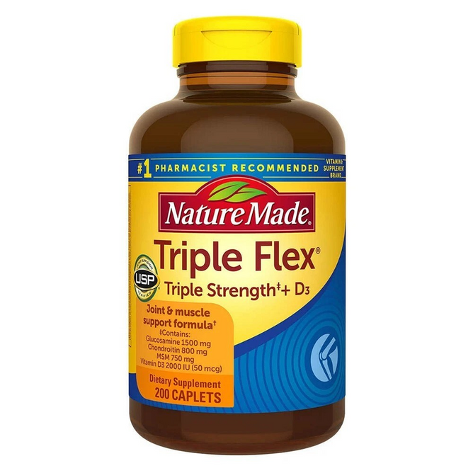 Nature Made TripleFlex, Triple Strength Caplets (200), nature made triple flex