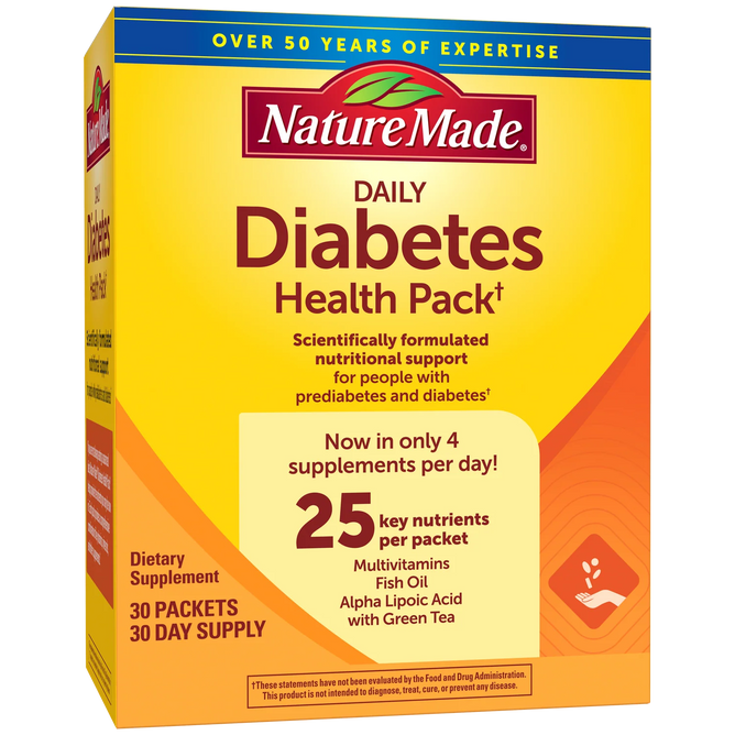 diabetes health pack nature made, nature made vitamins for diabetics, 30 ct.
