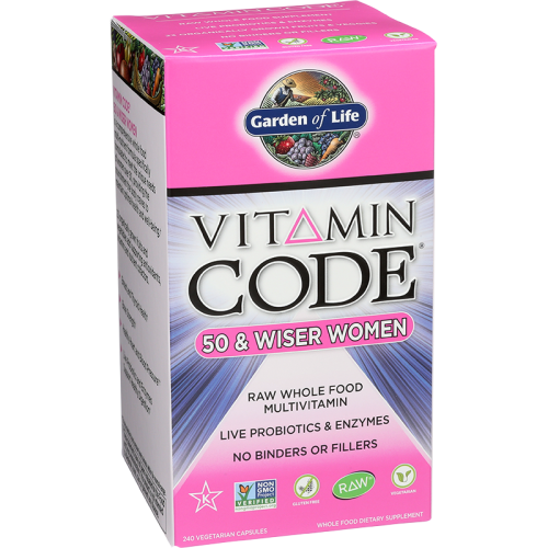 Garden Of Life Vitamin Code 50 & Wiser Womens Multi--240 Vegetarian Capsules