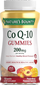CoQ10, Gummies Peach Mango, 200 mg, 60.0 ct, Nature's Bounty