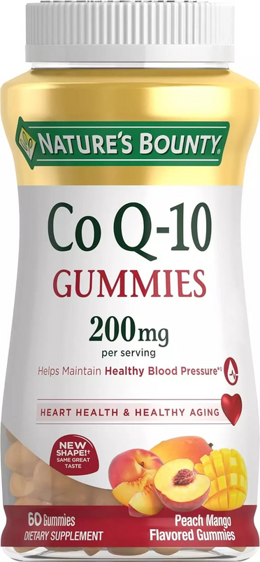 CoQ10, Gummies Peach Mango, 200 mg, 60.0 ct, Nature's Bounty