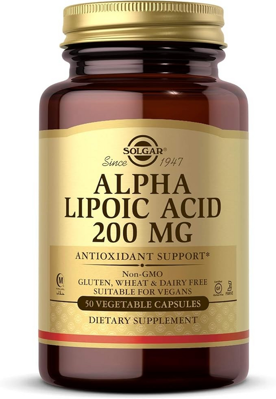 Solgar Alpha Lipoic Acid, 200 mg - 50 Vegetable Capsules