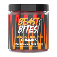 Beast Bites Creatine Infused Gummies Hawaiian Fruit Punch - 30 Servings