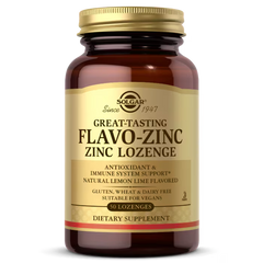 Solgar Flavo Zinc, Natural Lemon Lime - 50 Lozenges