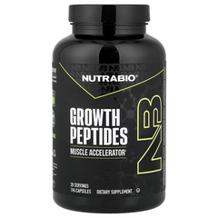 NutraBio Growth Peptides, Growth Peptides supplement, 196 Capsules