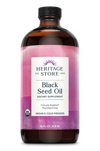 Black Seed Oil, Organic, 8 fl oz, Heritage Store