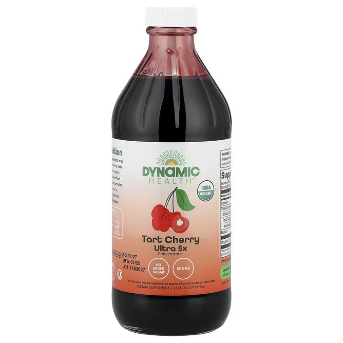 dynamic health tart cherry 5x, Dynamic Health Juice Concentrate Tart Cherry, 16 fl oz