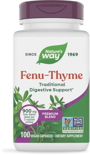 Nature's Way, Fenu-Thyme, 900 mg, 100 Vegan Capsules (450 mg Per Capsule)