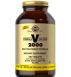 solgar formula vm 2000, Solgar Formula VM-2000 -- 180 Tablets