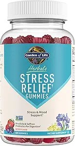 Garden of Life Herbals Stress Relief, Gummies Berry, 60 Gummies