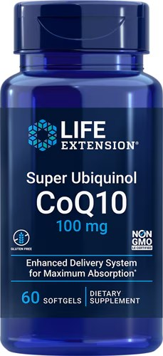 life extension super ubiquinol coq10, 100 mg - 60 Softgels