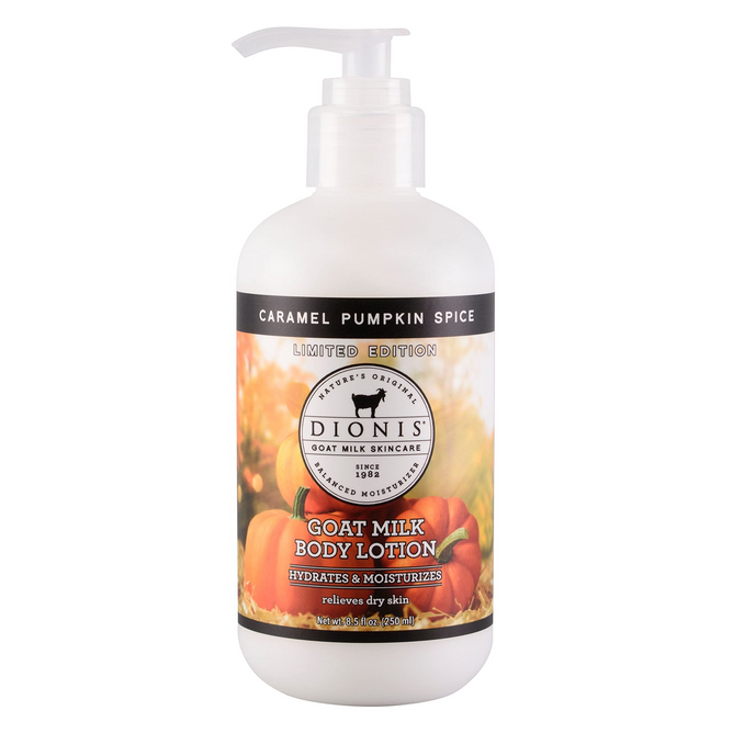 dionis goat milk pumpkin spice, Caramel Pumpkin Spice Goat Milk Body Lotion, 8.5 oz