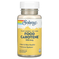 Solaray Food Carotene -- 500 mcg (10,000 IU) - 30 Capsul