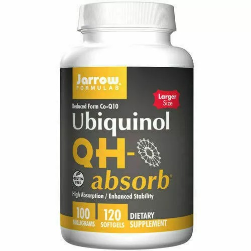 jarrow formulas ubiquinol, qh absorb 100 mg 120 softgels