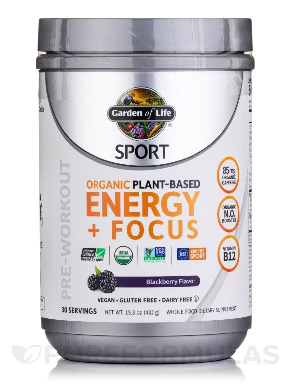 garden of life organic plant based energy focus, garden of life sport organic plant based energy focus blackberry