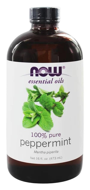 Now Foods 100% Essential Peppermint Oil - 16 fl oz, now essential oils