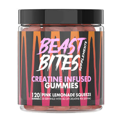 Beast Bites Creatine Infused Gummies Pink Lemonade Squeeze - 30 Servings