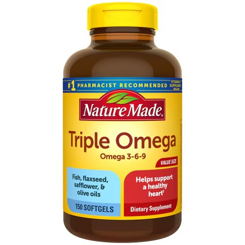 triple strength omega 3 fish oil, Triple Omega 3-6-9 -150 Softgels,  Nature Made